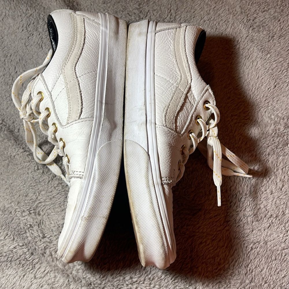 Leather Vans MENS 8 WOMEN 9.5 - Picture 7 of 11